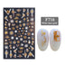 3D Christmas Series Two-color Golden Laser Snowflake Thin Nail Stickers - Minihomy