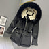 Hooded Faux Fur Collar Women's Clothing Big Pocket Down Jacket Female Winter Coat Woman - Minihomy