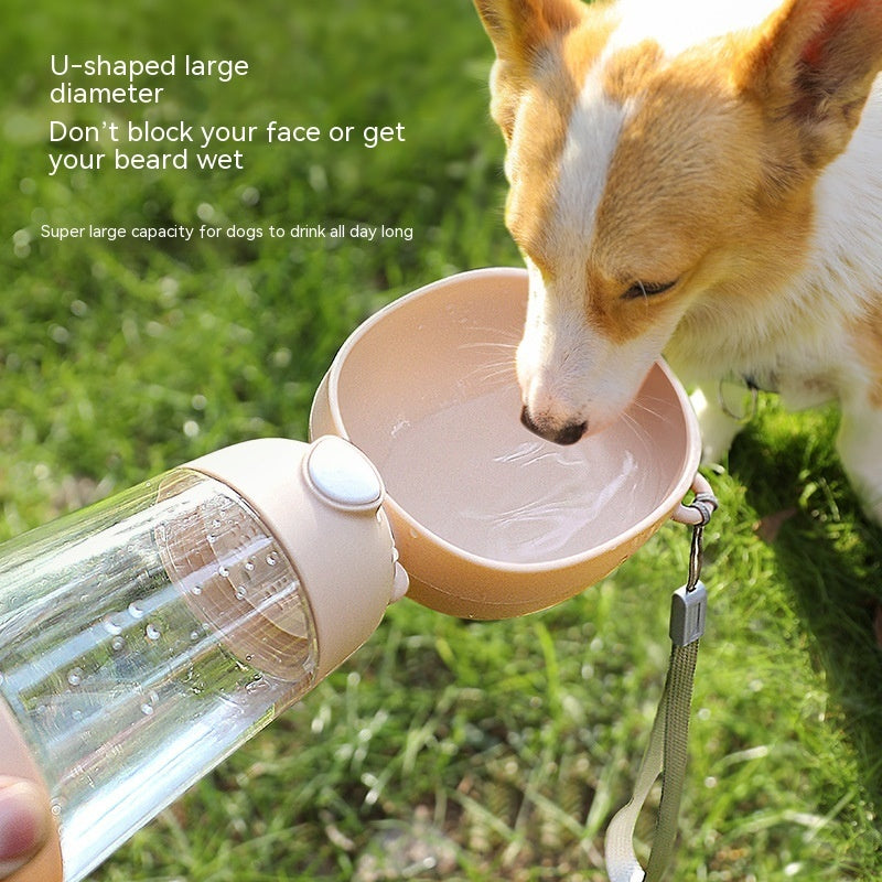 Portable Dog Water Bottle Food And Water Container For Pet Pets Feeder Bowl Outdoor Travel Drinking Bowls Water Dispenser - Minihomy