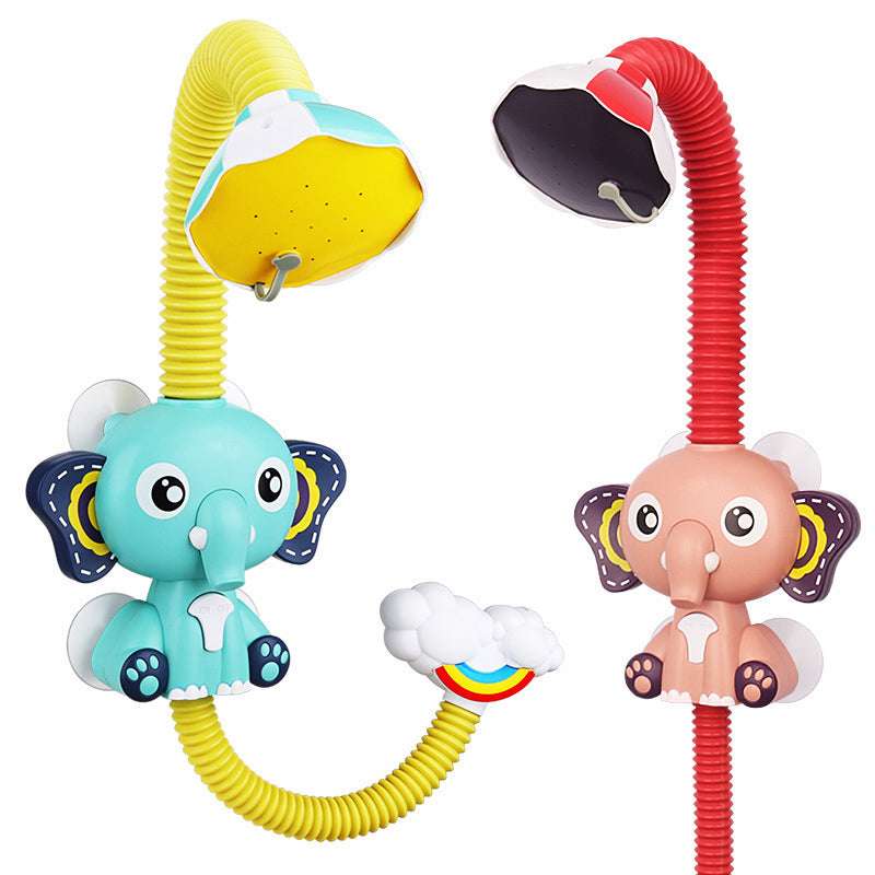 Bath Toys Baby Water Game Elephant Model Faucet Shower Electric Water Spray Toy - Minihomy