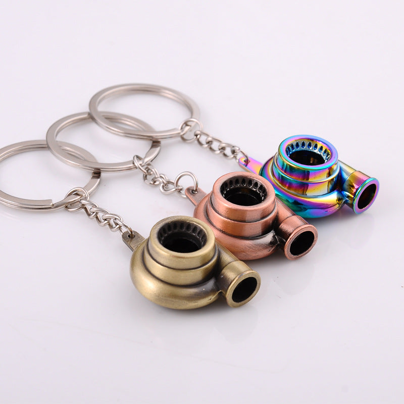 Creative Car Modification Turbocharger Engine Metal Keychain - Minihomy