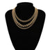 Hip Hop Ins Geometric Retro Necklace: Make a Statement with Style - Minihomy