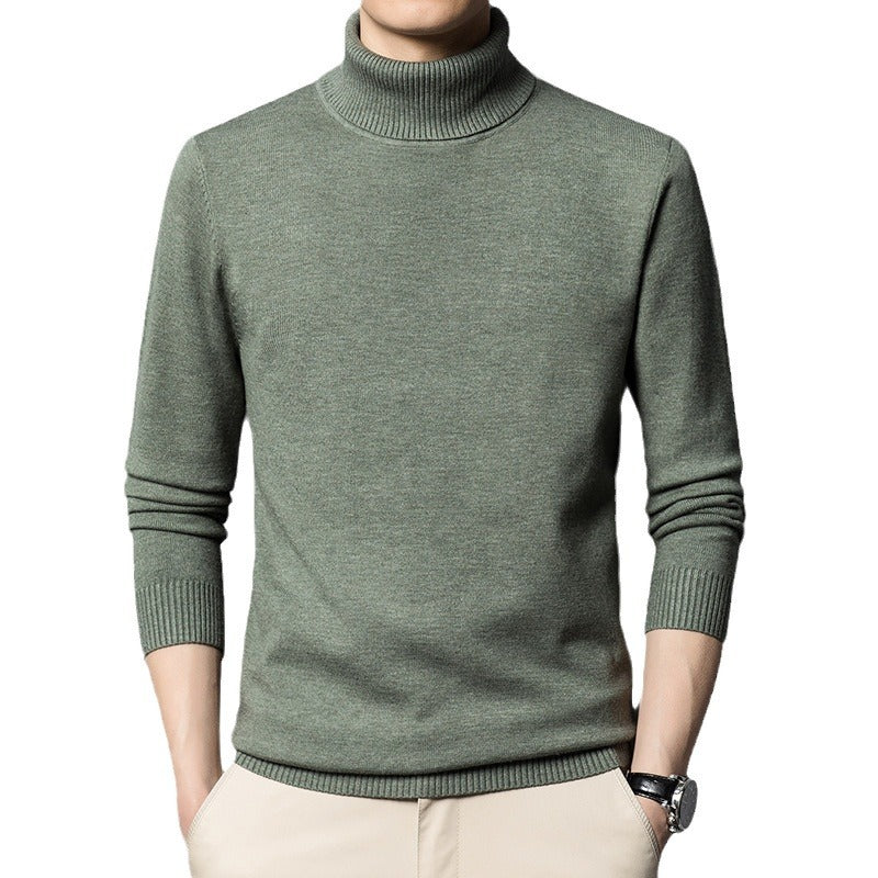 Double Anti-nano Velvet Turtleneck Inner Bottoming Sweater - Minihomy