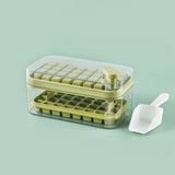 One-Button Press Type Ice Mold Box - Ice Cube Maker with Storage Box and Lid - Minihomy