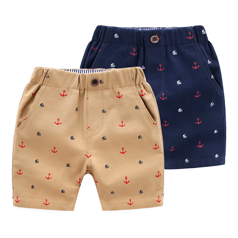 Casual Baby Print Thin Pants Children Beach Shorts - Minihomy