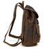 Casual Retro Crazy Horse Leather Travel Backpack - Minihomy