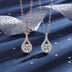 Necklace S925 Silver Moissanite Six-claw Water Drop Pendant - Minihomy