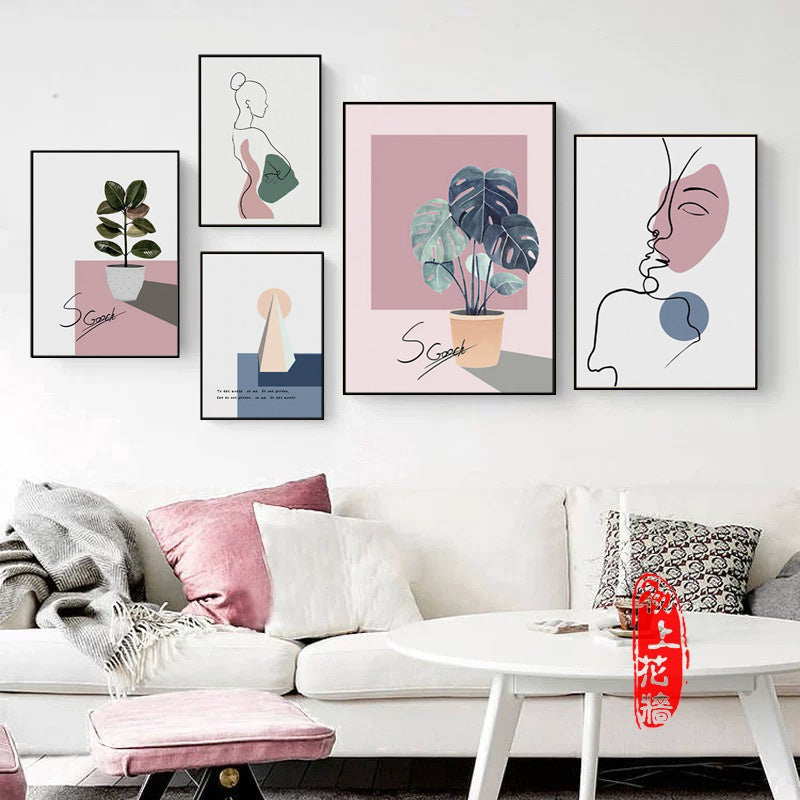 Nordic style decorative paintings - Minihomy