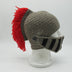 Funny Hat Creative Hand-woven Knight Hat Helmet Shape - Minihomy