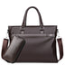 Large Capacity Business Handbag Men's Soft Leather Briefcase - Minihomy