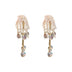 Female Exaggerated Long Pearl Earrings Shell Bow Tassel Earrings - Minihomy