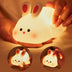 Cute Rabbit LED Night Light - Touch Sensor, Silicone, Christmas Gift for Kids - Minihomy