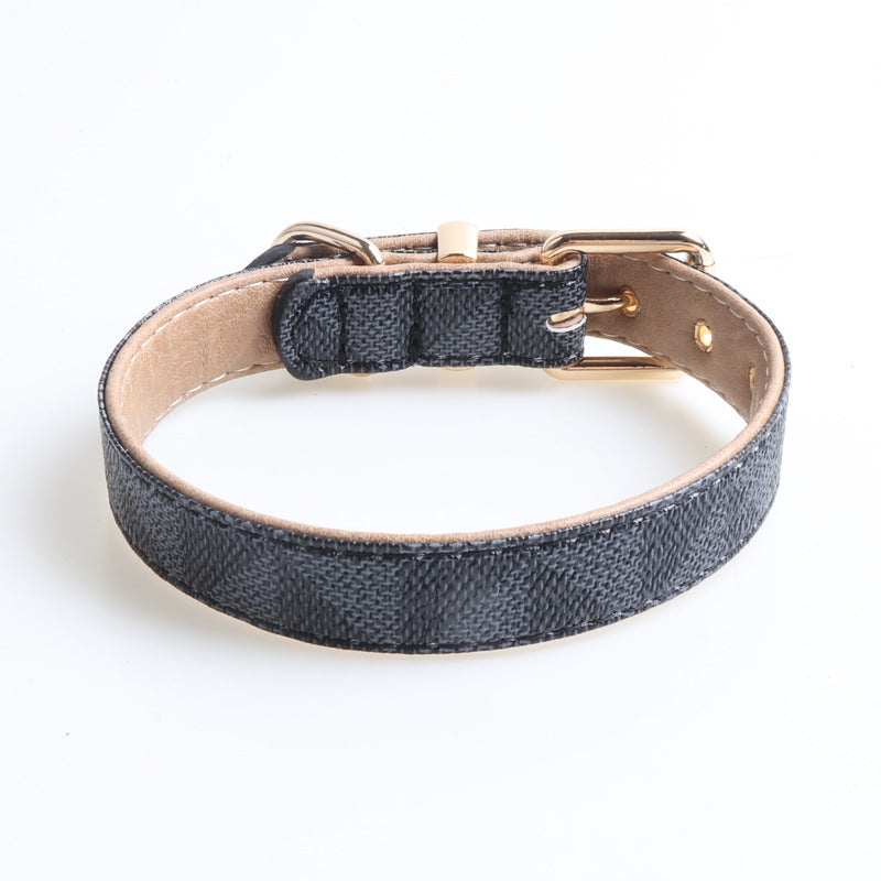 Pet Collar PU Leather Dog Collar Exquisite Dog Collar - Minihomy