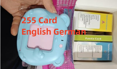 Early Learning English Machine for Kids: Educational Card Toys - Minihomy