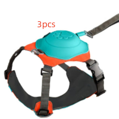 Explosion-Proof Dog Collar Harness with Retractable Leash - Safe and Adjustable - Minihomy