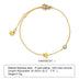 Chic Stainless Steel White Colorful Zircon Geometric Bracelet in Gold - Minihomy