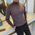 Men's Autumn And Winter Zipper Stand Collar Knitted Sweater: Stay Cozy in Style - Minihomy