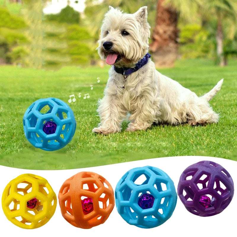 Interactive Dog Chew Ball Toy - TPR Rubber Teeth Cleaning for Small & Large Dogs - Outdoor Play & Training - Minihomy