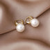 Large Pearl Earrings Simple Double-sided Ear Clip - Minihomy