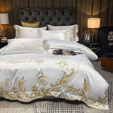 Ice Silk Quilt Sets Bed Sheets Bedding Four-piece Set - Minihomy