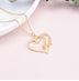 Custom heart shaped letter necklace - Minihomy