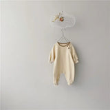 Comfortable And Simple Baby Long-sleeved One-piece - Minihomy