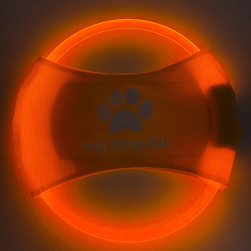 Dog Flying Discs Light Glowing LED LuminousTrainning Interactive Toys Game Flying Discs Dog Toy Pet Dog Accessories Pet Products - Minihomy