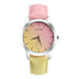 Casual Retro Rainbow Design Watch Women Analog Quartz Wristwatches Clock   Elegant Lady Wristwatch Woman Time - Minihomy