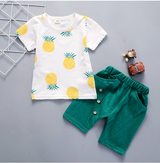 Baby summer short sleeve two-piece suit - Minihomy