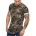 Men's T-shirt Camouflage Gradient Printing Casual Men's Short Sleeve T-shirt - Minihomy