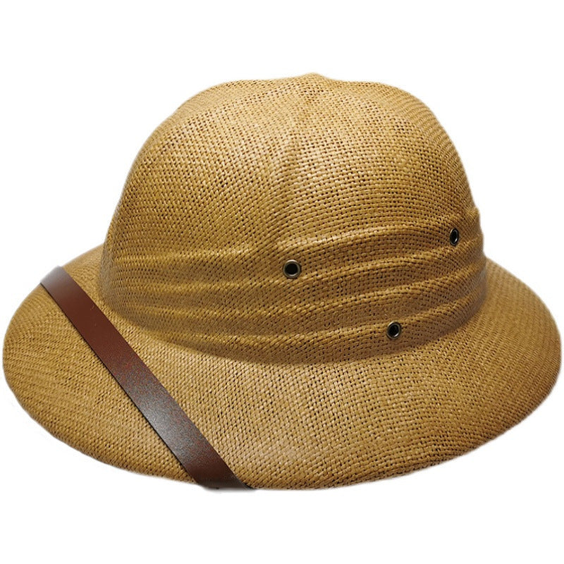 British Explorer Straw Pith Helmet Sun Hat - Toquilla