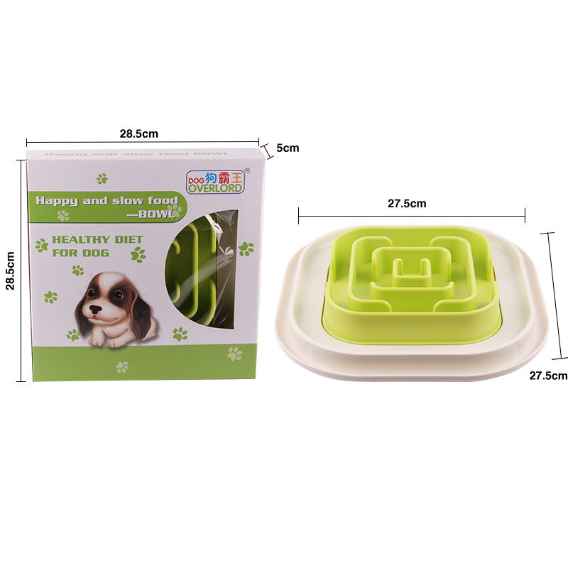 Anti-choking dog bowl slow food bowl - Minihomy