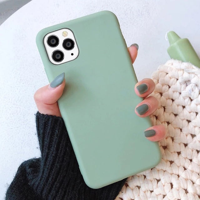 Frosted TPU Phone Case for iPhone 6s/7/8/X/11 Series - Slim, Lightweight, Shock Absorbent - Minihomy