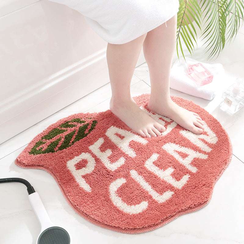 Absorbent floor mat carpet in bathroom - Minihomy