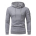 Men Sweatshirt Hoodie With Arm Zipper Long Sleeve Slim Tops - Minihomy