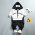 Boys' suit letter print hood - Minihomy