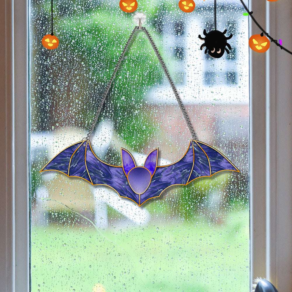 Halloween Pumpkin Bat Ghost Acrylic Hang Decorations - Minihomy