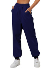 Women's Trousers With Pockets High Waist Loose Jogging Sports Pants