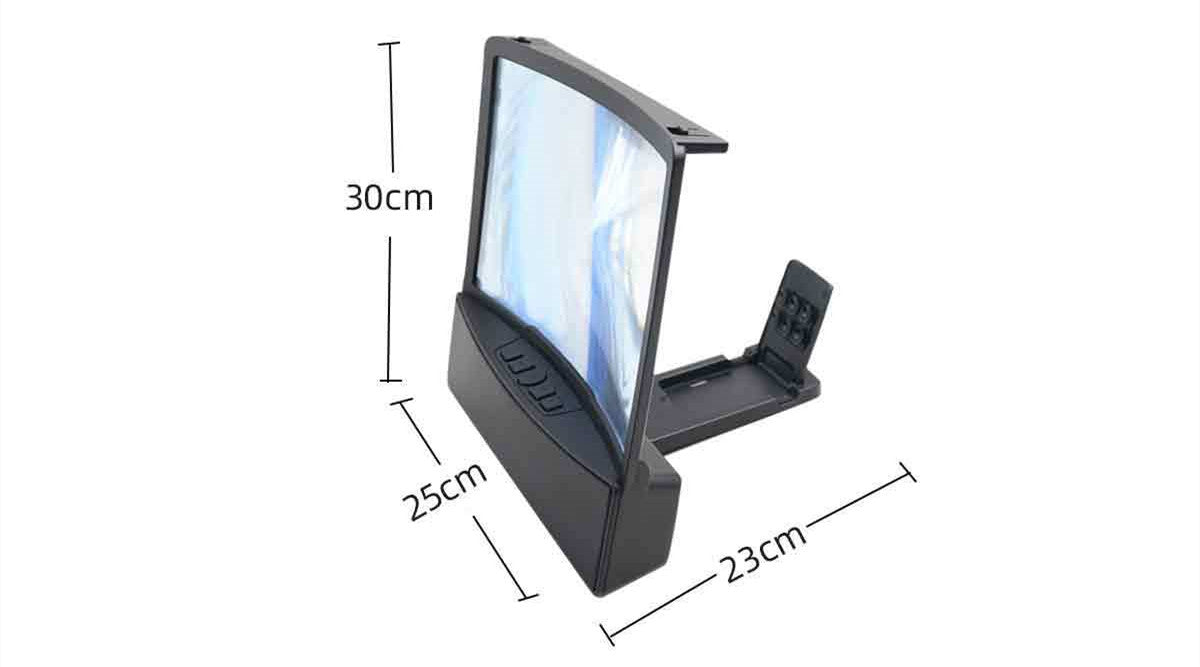 10 Inch Curved Screen Mobile Phone Screen Magnifier with Two Bluetooth Speaker - Minihomy