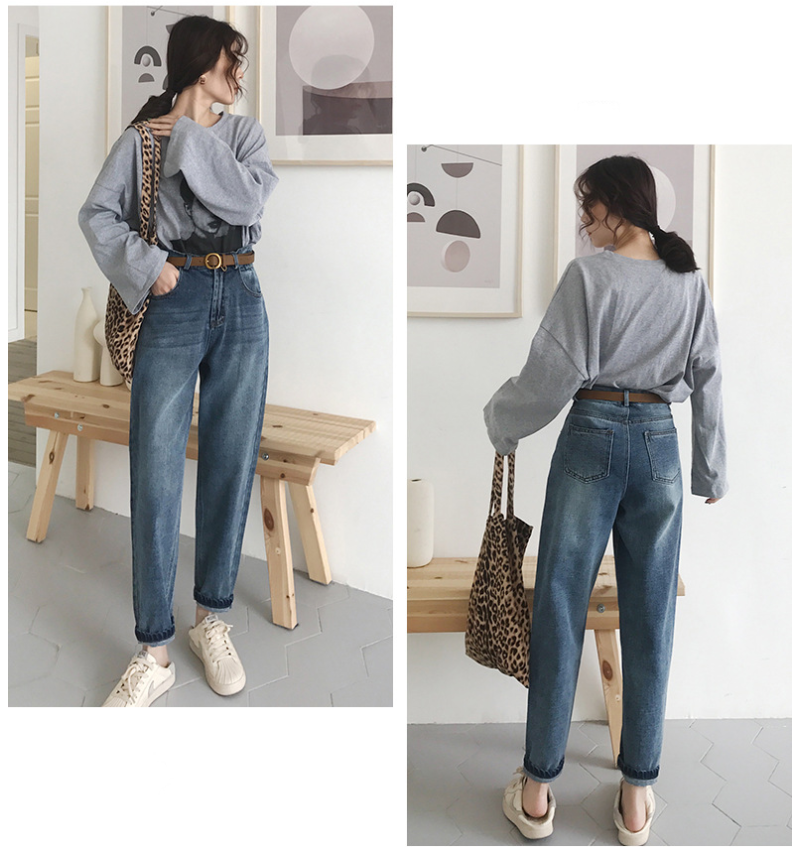 Jeans Women Loose Jean Pants Retro - Minihomy