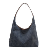 Denim Canvas Bucket Bag - Fashionable Large Capacity Shoulder Bag for Women - Minihomy