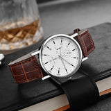 Men's Fashion Simple Belt Quartz Watch - Minihomy