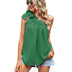 Cross-border Women's Clothing Shoulder Lace-up Bow Top One-shoulder Vest - Minihomy