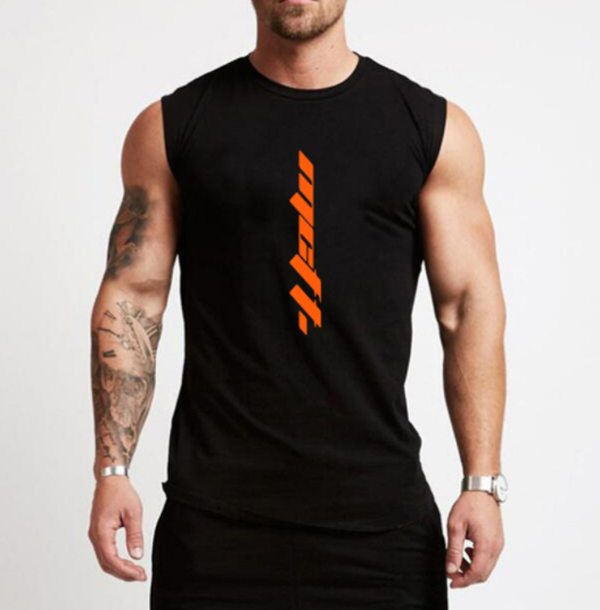 Gym Sleeveless Shirt Cotton Tank Top for Men Sportswear Vest - Minihomy