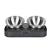 Pet Stainless Steel Bowl Pet Double Night - Minihomy