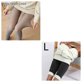 Fleece-lined Thickened Sheer Tights Leggings Transparent One-piece Superb Pantynose - Minihomy