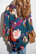 Flower Print Shirt Jacket Women Top - Minihomy