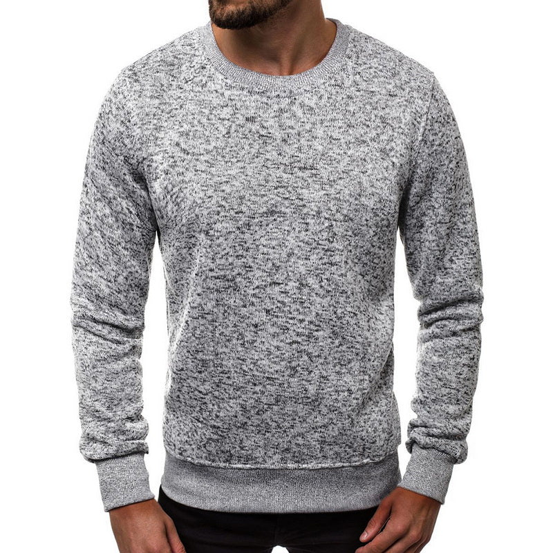 Men's Pullover - All Match Simple Long Sleeve Sweater - Minihomy