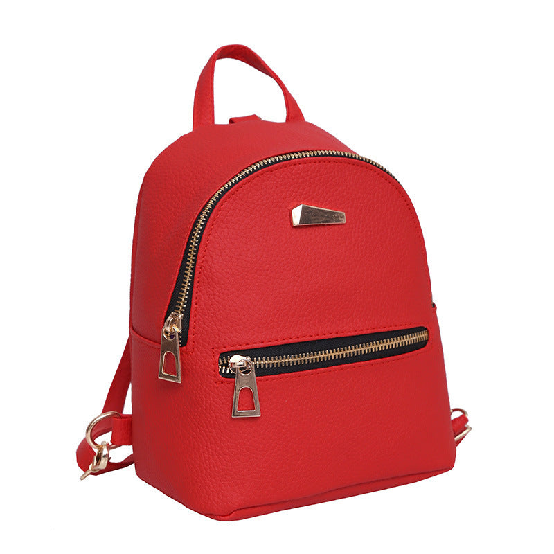 Casual PU Leather Backpack for Women - School Bag for Students - Minihomy