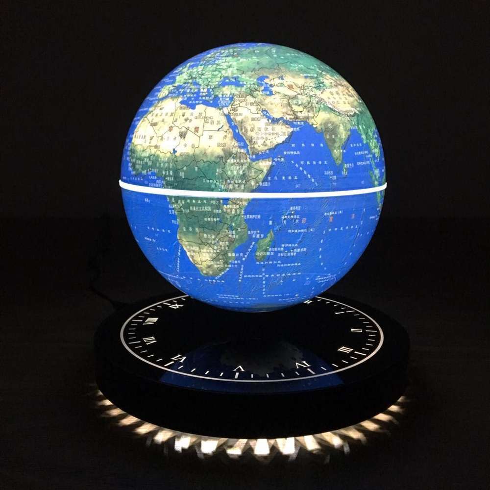 Magnetic levitation globe luminous clock base - Minihomy